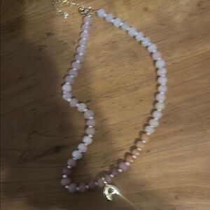 Chic Pink and White Pearl Necklace